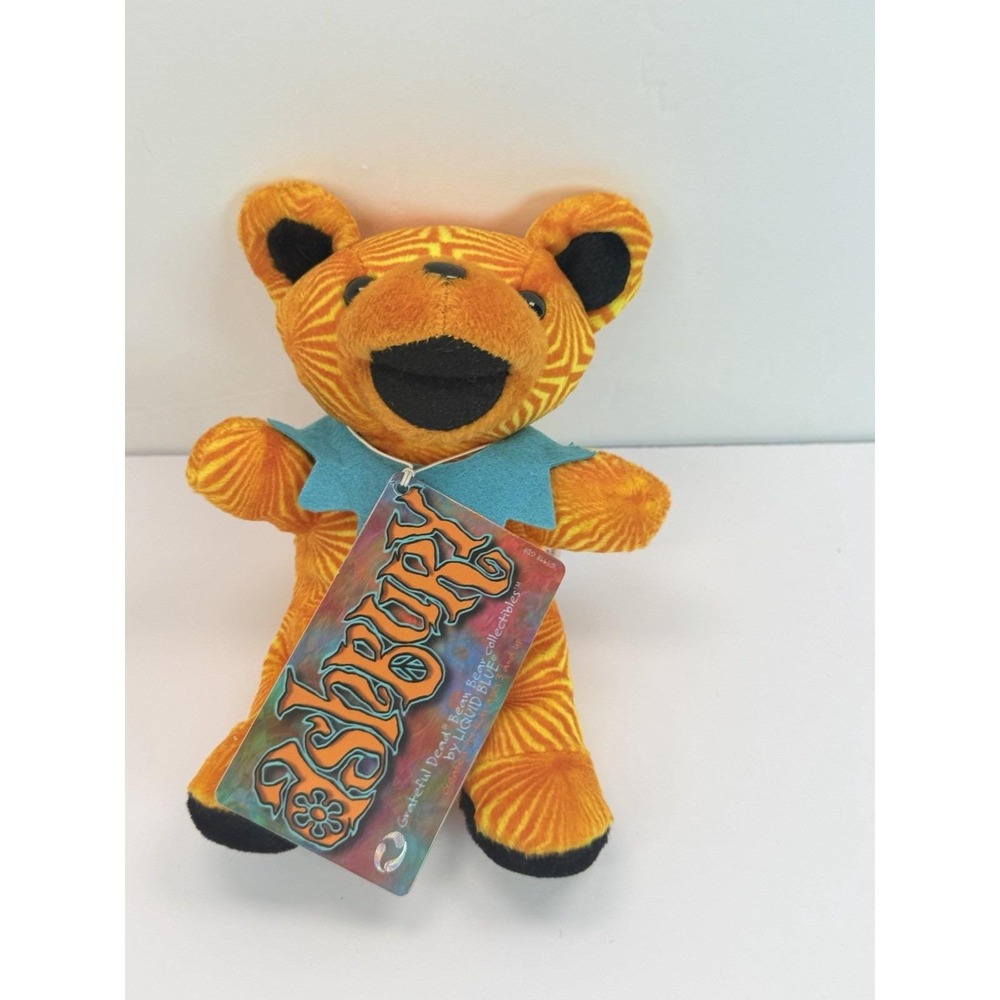 Grateful Dead Ashbury Bean Bear Plush Liquid Blue 1998 Stuffed Animal